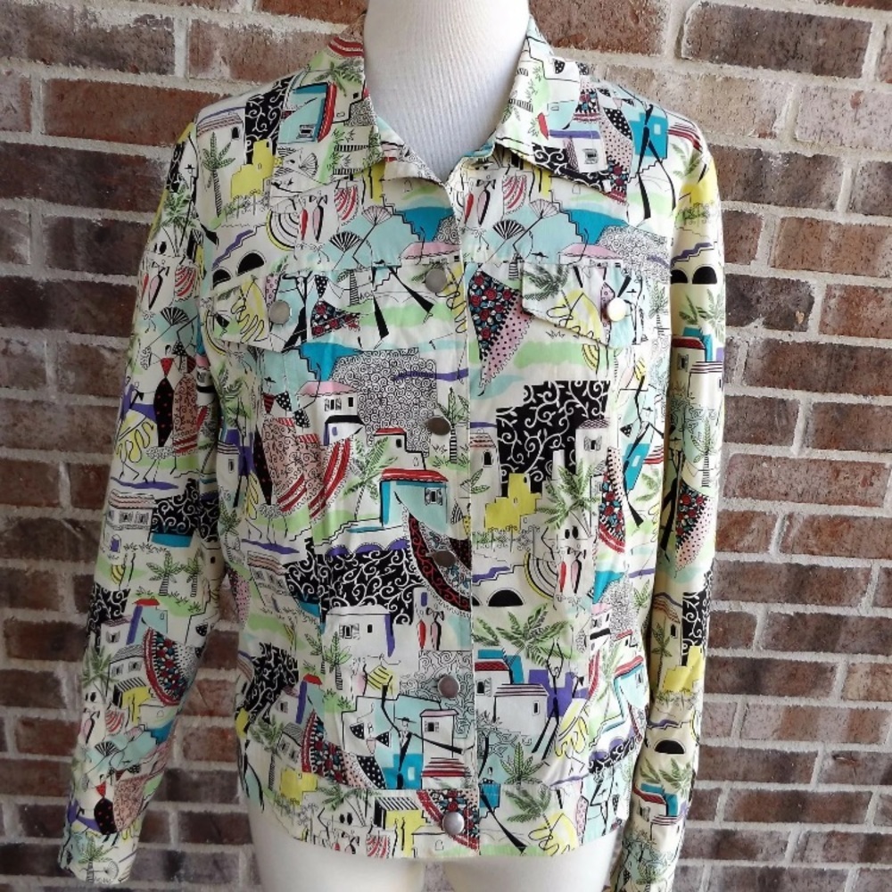 Anthracite Graphic Design Jacket 10 - Picture 1 of 5